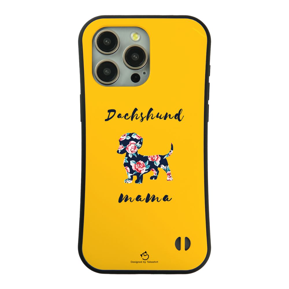 ケース いぬ 犬 イラスト ダックス フンド ママ Dachshund mama スマホ ケース iPhone8, SE2, SE3 ~ ケース iPhone17シリーズ